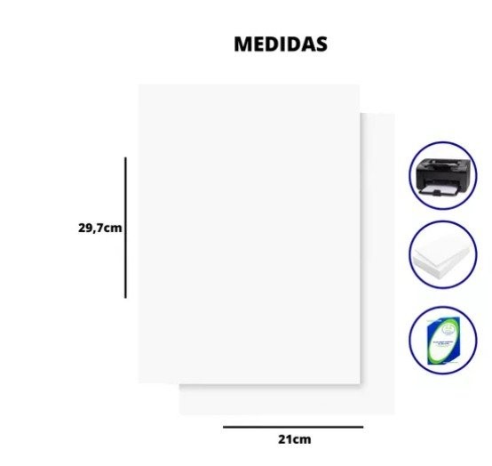 Real Ink | papel sulfite A4 75g/m² - pct 100 fls - Senninha - (escolha ...